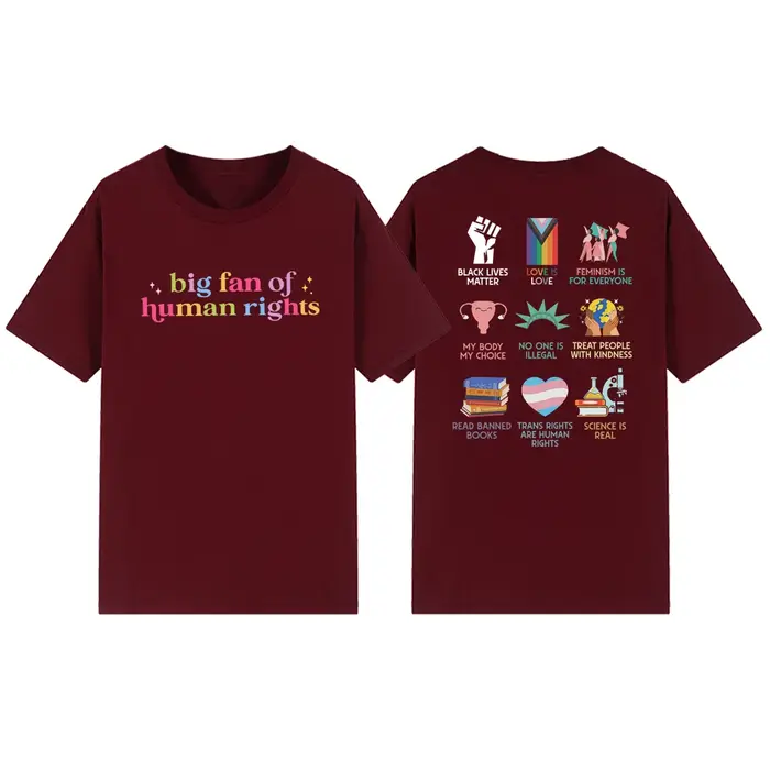 T-shirt « Grand fan des droits humains »