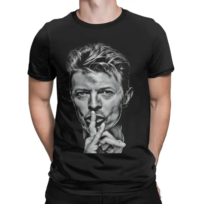 Davids Bowies T-shirt en coton pour hommes