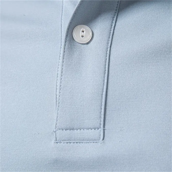 AIOPESON T-shirt polo en Tencel pour homme