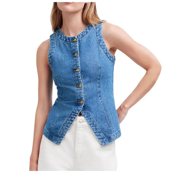Gilet en jean pour femme