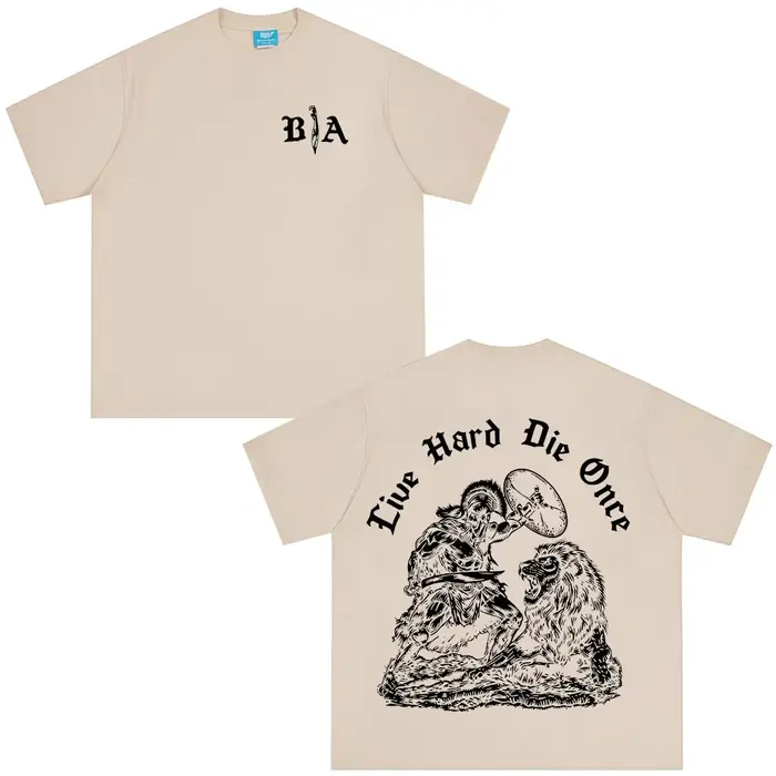 T-shirt à manches courtes en pur coton pour hommes et femmes
