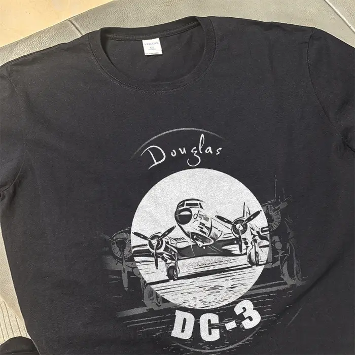 Douglas DC-3 avion hommes t-shirt quotidien