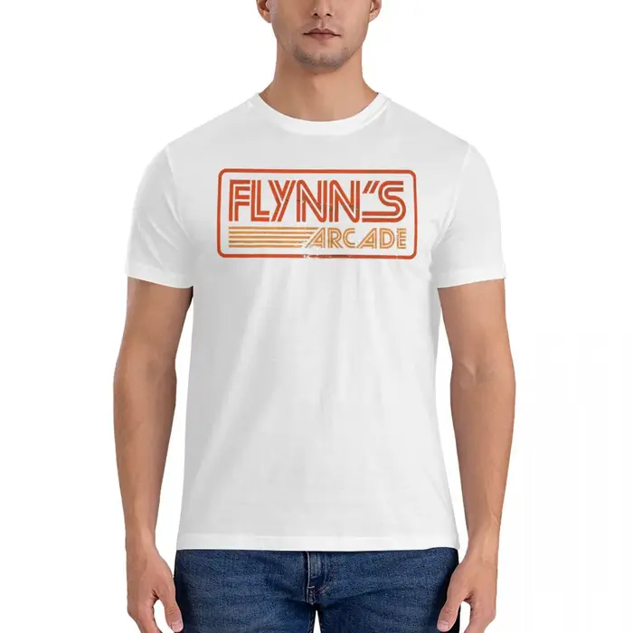 Flynn-T-Shirt à Manches Courtes en Coton pour Homme, Décontracté, Col Rond, Arcade, Y-Unique