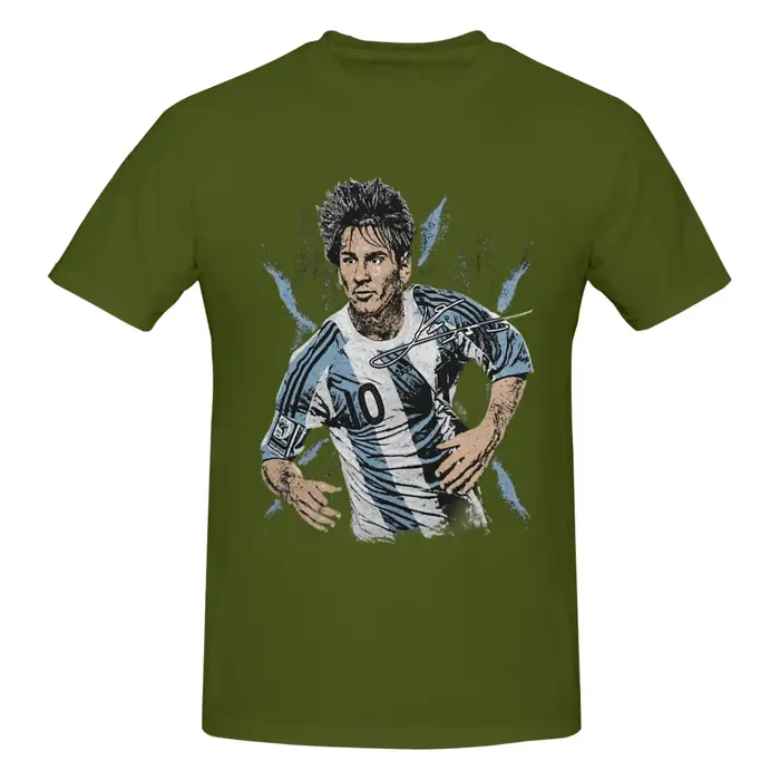 T-shirt imprimé drôle Lionel Messi Forever The GOAT pour hommes et femmes