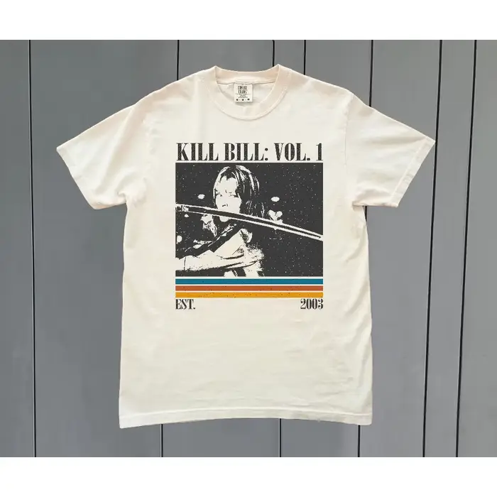 T-shirt du film Kill Bill 1, Style rétro, nouveau T-shirt d'été unisexe à la mode décontractée