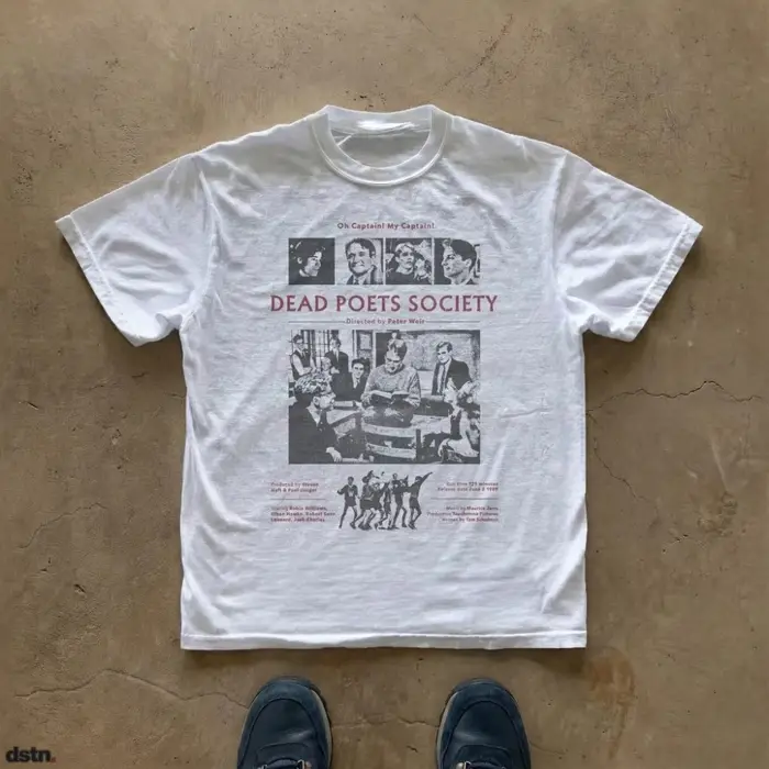 Dead Poets Society Tee Movie Poster Graphic T-Shirt Vêtements T-shirt graphique à manches courtes un