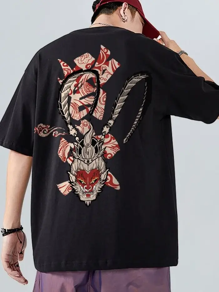 T-shirts d'été imprimés avec graphiques de singe pour hommes