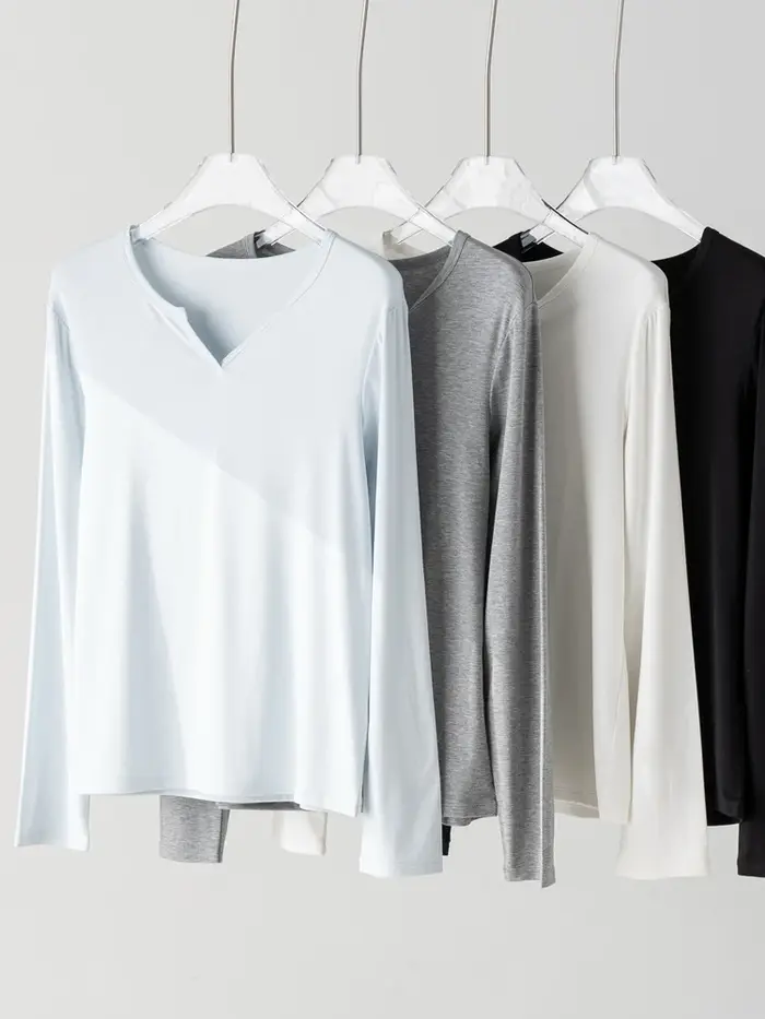T-shirt uni pour femme