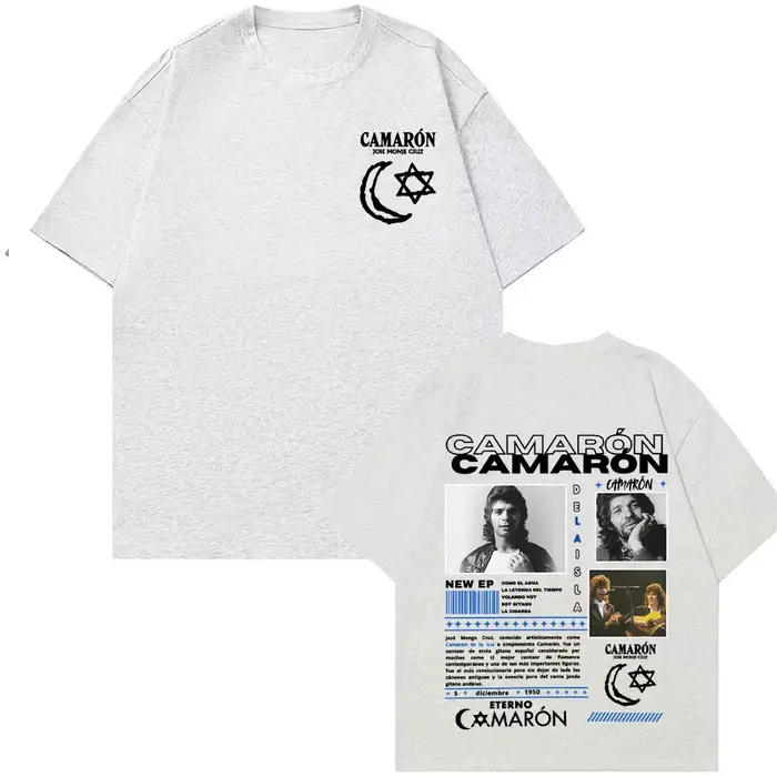 Groupe de Rock Camaron Delaisla Tour 2025 T-shirt graphique hommes femmes décontracté coton haute qualité T-shirts