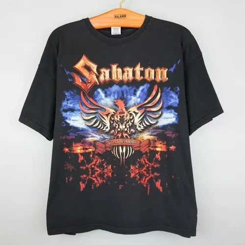 T-shirt vintage Sabaton tour 2014, vêtements pour hommes, t-shirts graphiques