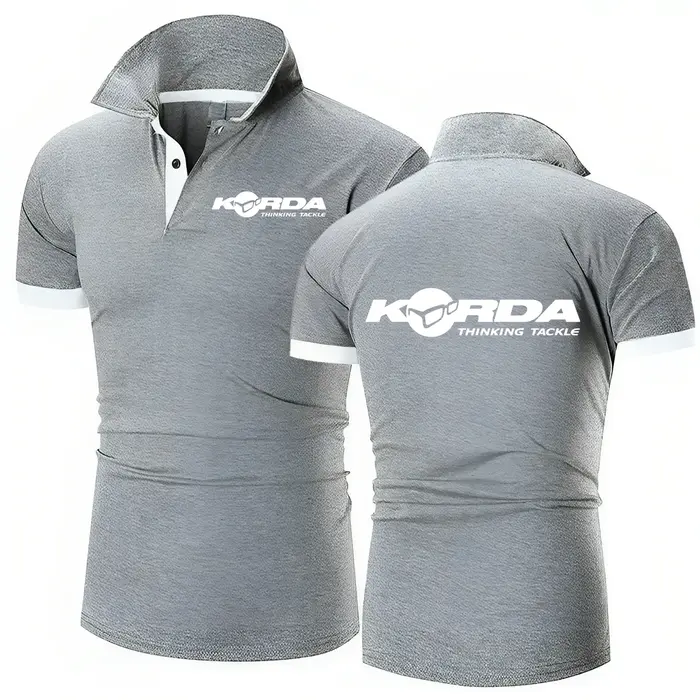 Korda inspiré hommage polos pêche à la ligne Camping revers t-shirts classique
