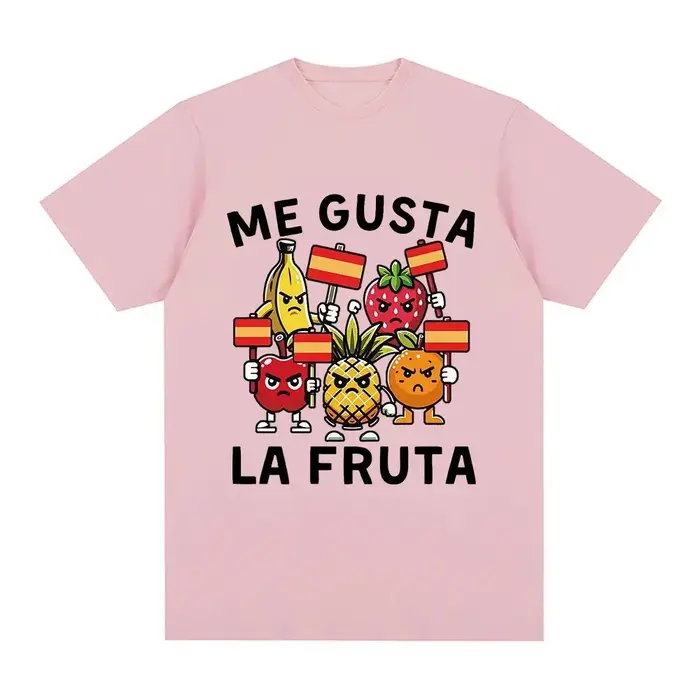 Me Gusta La Fruta T-shirt drôle j'aime les Fruits espagnol Meme imprimé T-shirts femmes