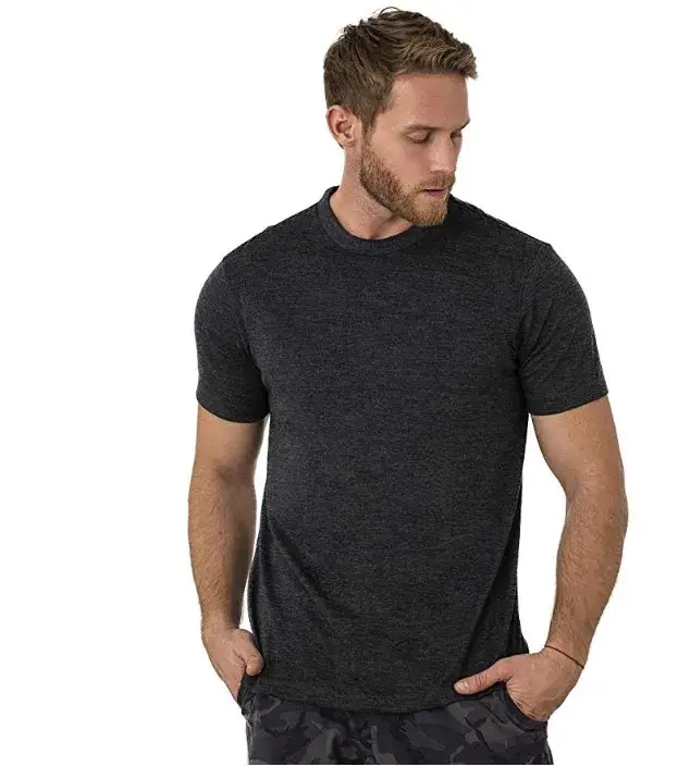 100% laine mérinos super fine t-shirt hommes couche de base chemise