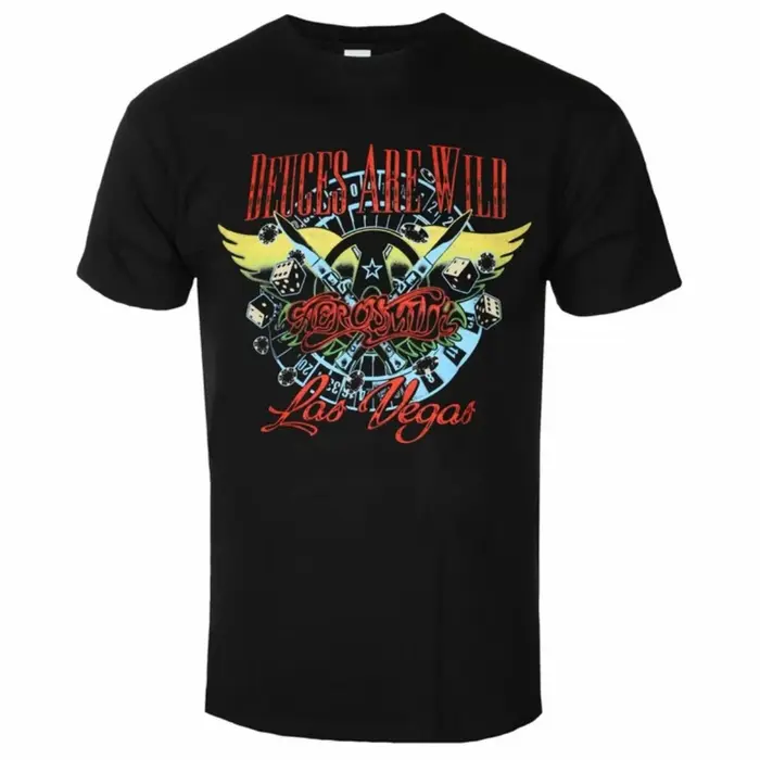 Aerosmith - T-shirt imprimé avec logo pour tous les jours et pour les festivals de musique, articles de style rock pour hommes et femmes