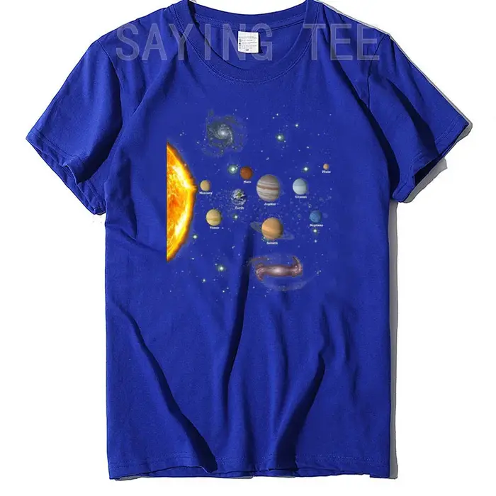 T-shirt du système solaire pour garçons et filles