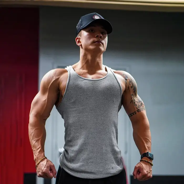Hommes débardeur t-shirt Singlet gymnastique entraînement Fitness chemise sans manches musculation musculaire respirant sous la taille