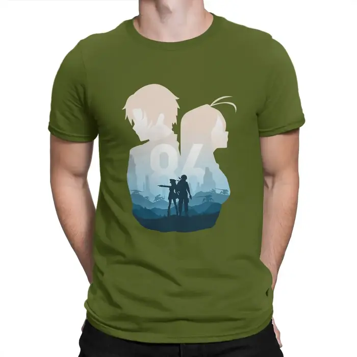 T-Shirt à Manches Courtes et Col Ras du Cou en Coton pour Homme