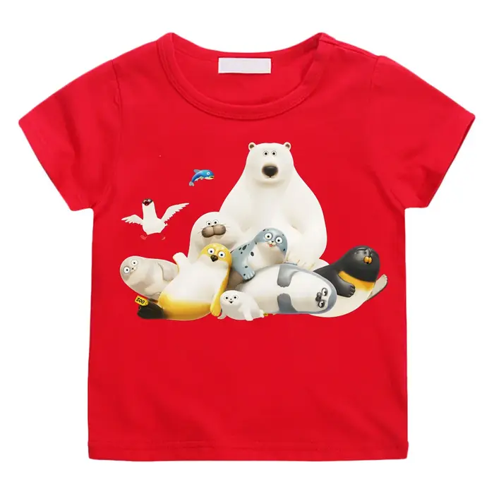 SEALOOK SHOP T-shirts dessin animé imprimé mignon 100% coton t-shirt