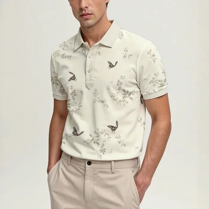 POLO à manches courtes pour hommes, haut à revers à trois boutons, décontracté, mode d'affaires, tout assorti, tissu doux au quotidien, nouvelle collection été