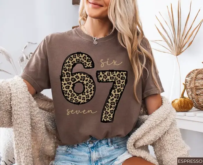6 7 Chemise Imprimée Six Seven Chemise, T-shirt 67 tendance