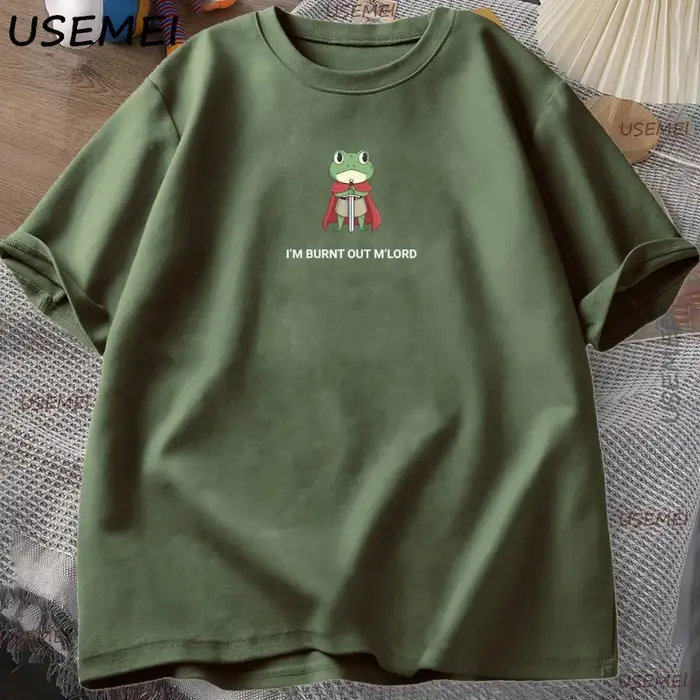 Burnt Out Knight Frog T-Shirt drôle DnD graphique