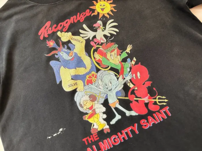 T-shirt SAINT Cartoon Angel Devil pour hommes et femmes 2026ss Tee Tops