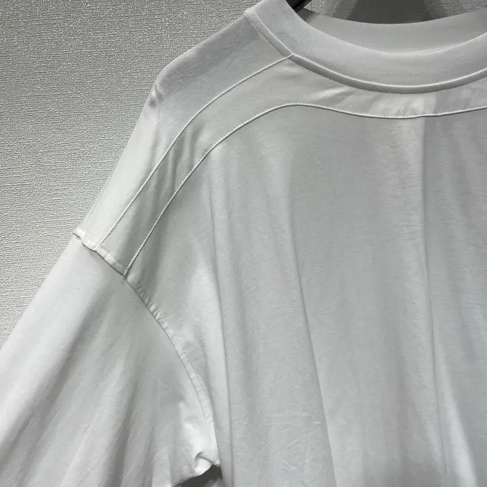 RO déconstruction épissage coupe couleur unie manches T-shirt hommes femmes haute qualité coton T petit haut t-shirts