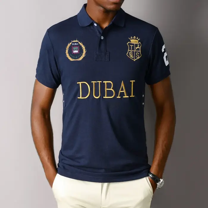 Polo pour homme TS 2026 Dubaï 100% Coton Respirant Grande Taille 6XL Vêtement de Golf d'Été T-shirt à Col Court de Haute Qualité
