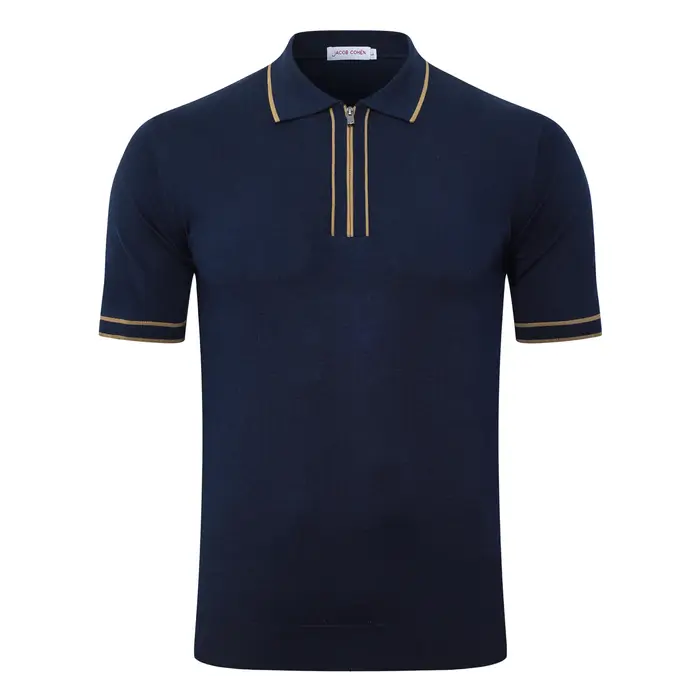 Polo en soie OECHSLI pour homme, nouvelle collection 2026, broderie, manches courtes élastiques, fer