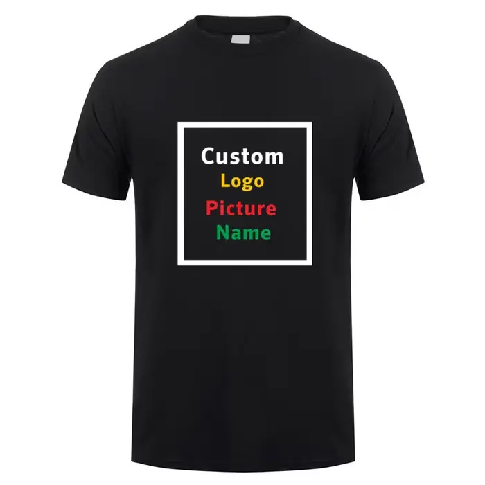 T-Shirt personnalisé faites votre conception Logo texte hommes imprimer équipe d'entreprise T-Shirt 