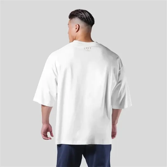 LYFT chemise de Sport hommes 2025 100% coton petit Logo Homme à manches courtes course t-shirt
