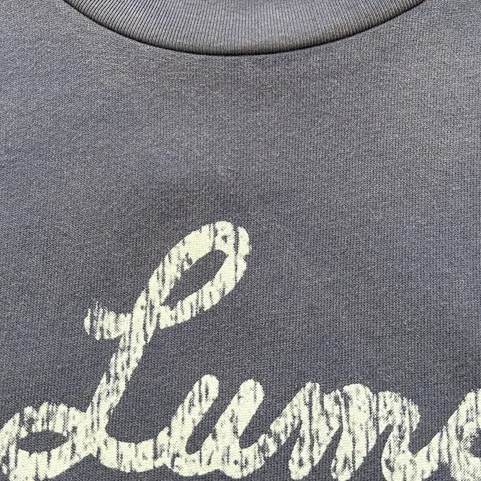 T-shirt décontracté unisexe Saint La Lumière avec logo imprimé lettres craquelées