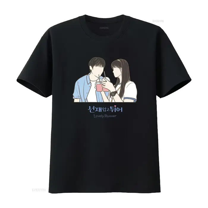 T-shirt Lovely Runner K Drama Kdrama Merch, manches longues ou courtes, vintage, graphique délavé, s