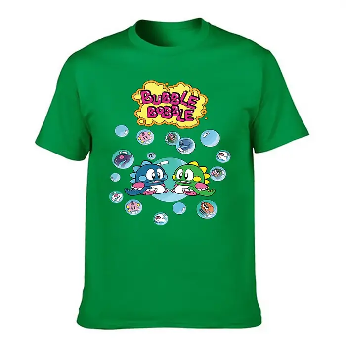 T-shirt graphique Bubble Bobble 100 % coton pour homme