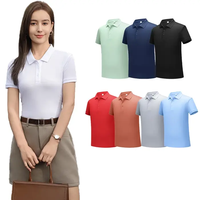 Chemises polo solides pour femmes 2026 NOUVEAU