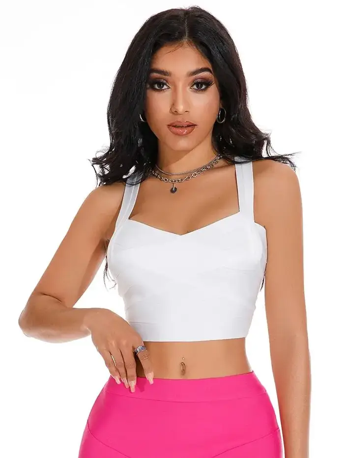 Mini camisole bandage spaghetti pour fille