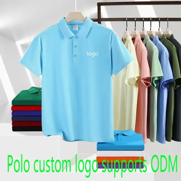 Polo décontracté haut de gamme avec impression numérique personnalisée pour grandes tailles