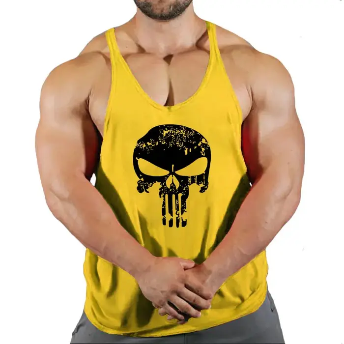 Vêtements pour hommes gilet de gymnastique gilets musculation homme haut pour Fitness Stringer sans manches