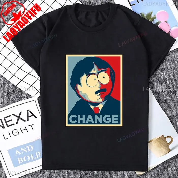 South Park Graphique Imprimé Homme T-shirt Coton Manches Courtes Streetwear Décontracté Mode Lâche Femmes