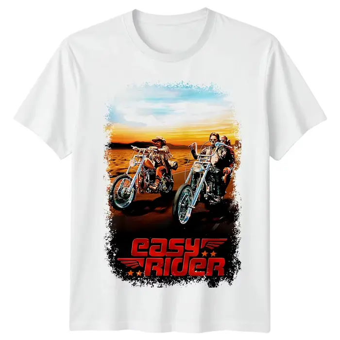 T-shirt de motard Easy Rider pour hommes et femmes