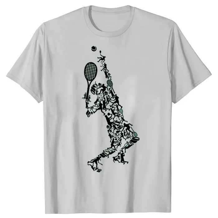 T-shirt graphique IkRacket dans le dessin pour hommes