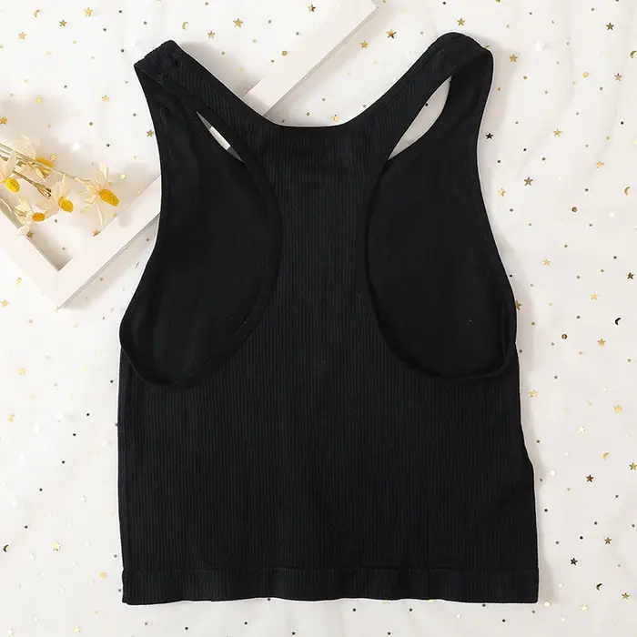 Camisole dos nu en forme de Y pour femme, haut précieux, sous-vêtements sans couture, sport de base,