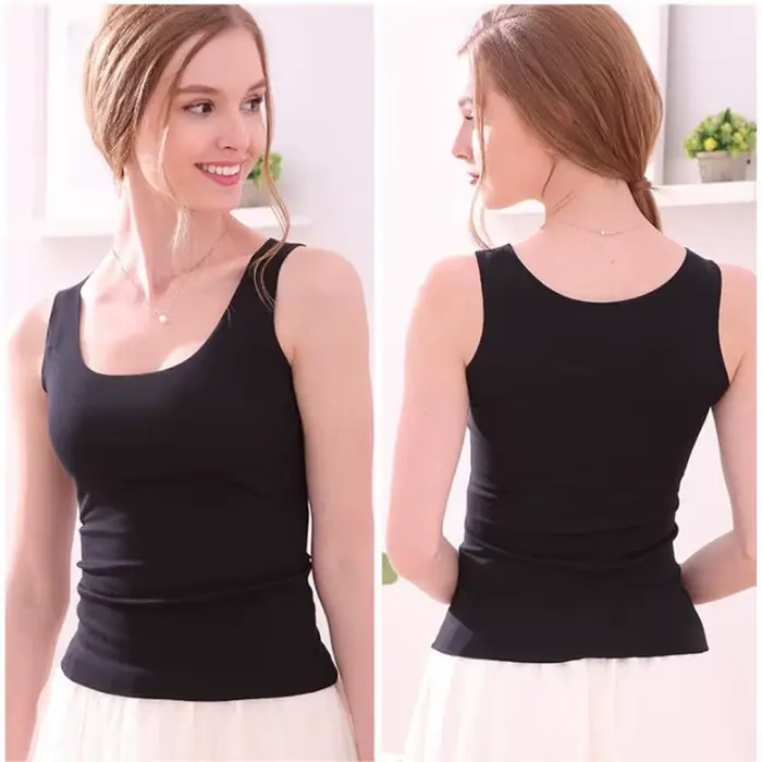 Super doux Modal débardeur femmes mince haut sans couture été loisirs t-shirts chemise élastique bas
