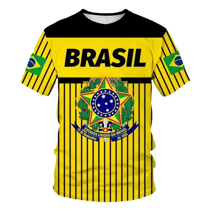 T-shirt graphique de sensation brésilienne pour hommes