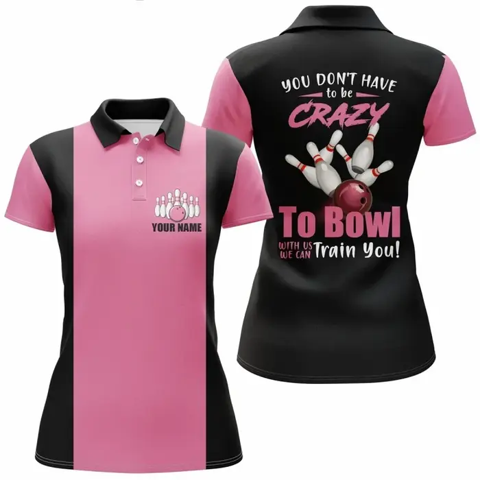 Polo à motif de Bowling coloré pour hommes et femmes
