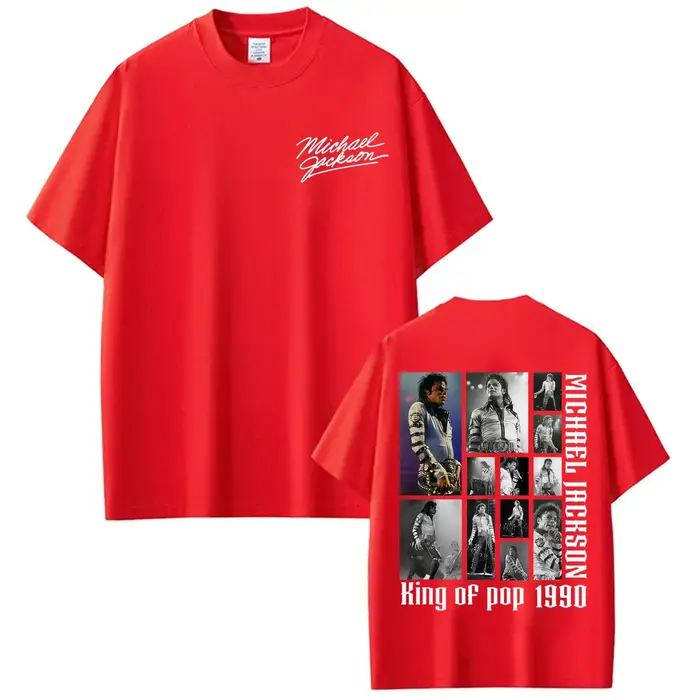 T-shirts d'album MJ King of Pop Michael Jackson pour hommes et femmes, mode hip hop, musique pop, t-
