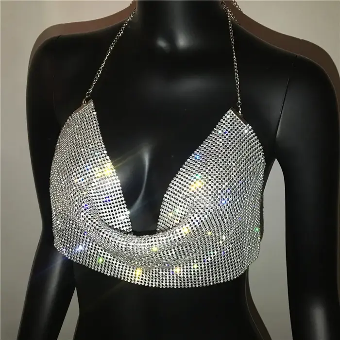 Camisole dos nu à col en V profond pour femme