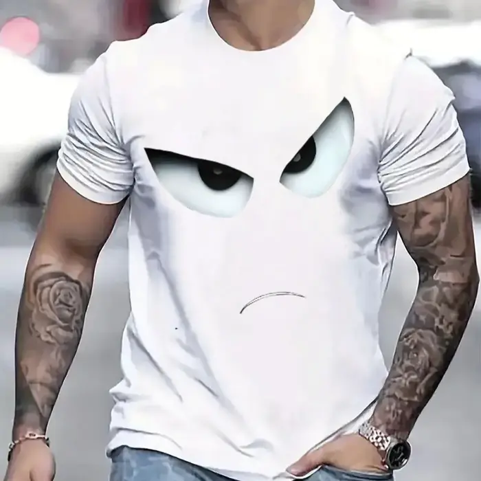 T-shirt pour homme - Col rond confortable