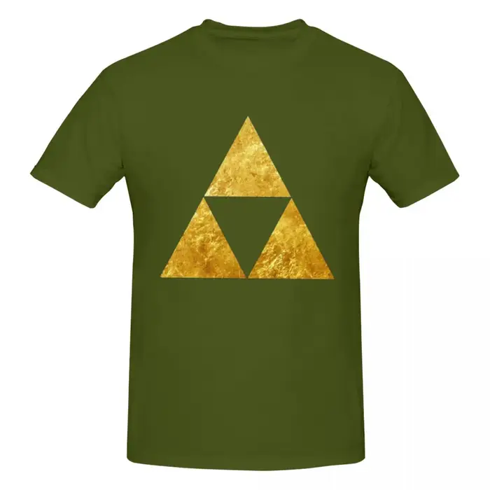 Or Triforce Symdangers T-shirt helpda pour hommes Économie en coton grande taille à manches courtes pour hommes O-Neck Vêtements d'été Y-S-6XL