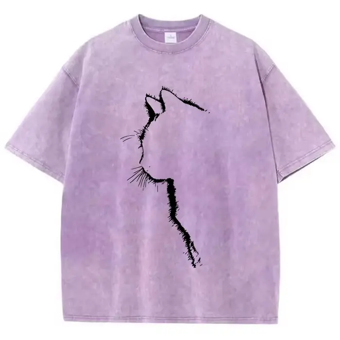 T-shirt vintage délavé 100% coton